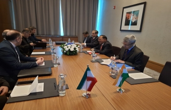 Shri Ajit Doval, NSA   held cordial and productive discussions with Secretaries of Security Councils of Russia Nikolai Patrushev  and  Iran Ali Akbar Ahmadian on issues of mutual interest. Also held informal interactions with Secretaries of other SCO Member States.